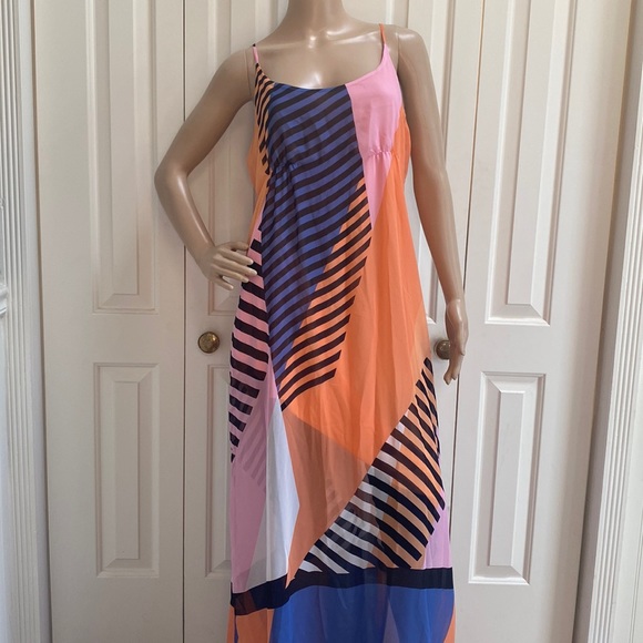 a.n.a Dresses & Skirts - a.n.a A New Approach Women L/XL Maxi Dress. Spaghetti Straps-adjustable. Peach.